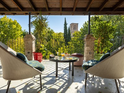 Vue imprenable depuis la terrasse panoramique