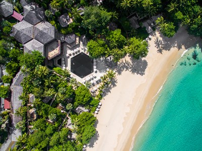 Vue aérienne de l'hôtel