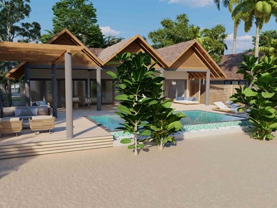 Three Bedroom Beach Pool Residence
