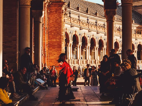 Flamenco sur la Plaza España 