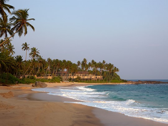 La plage de sable doré de l'Amanwella