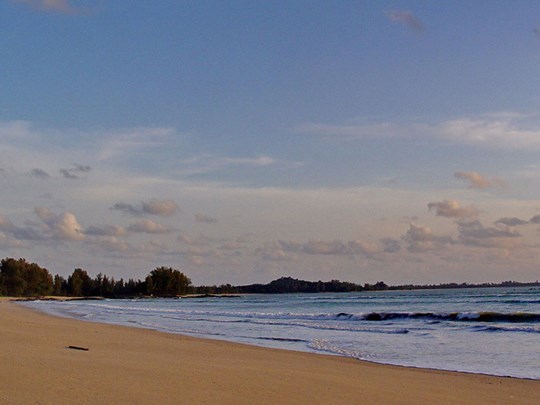 La plage de l'hôtel