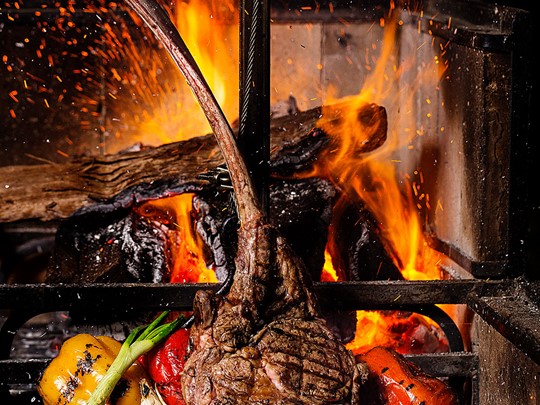 Tomahawk steak de l'hôtel Banyan Tree Mayakoba