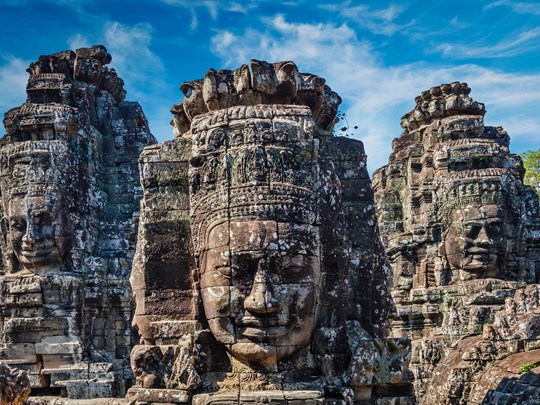 Les mystérieux visages du Bayon