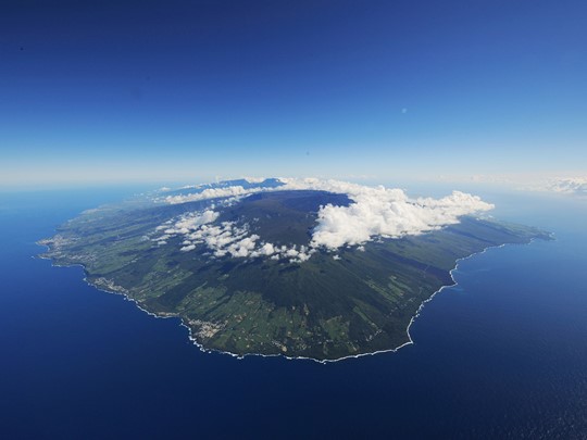 Vue aérienne de la Réunion