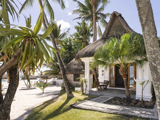 Des chambres nichées sur la plage