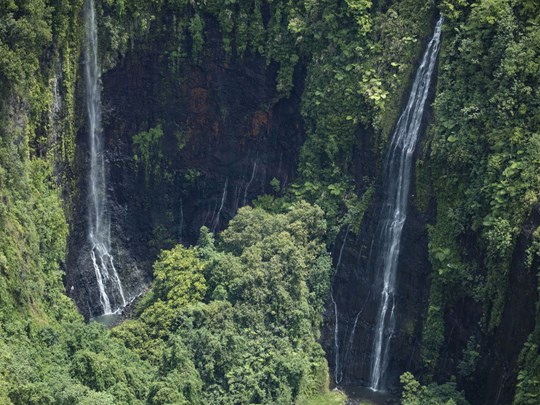 Les imposantes cascades de Tahiti