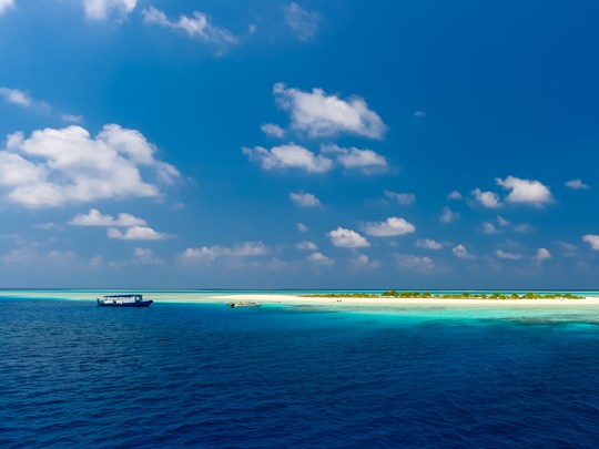 La beauté des lagons des Maldives