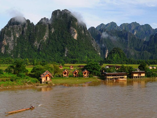 Visite du district de Vang Vieng avec des paysages à vous couper le souffle