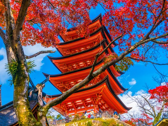 Pagode à cinq étages du sanctuaire Toyokuni, Miyajima