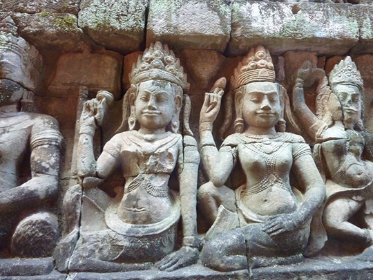 La terrasse du Roi Lépreux d'Angkor Thom