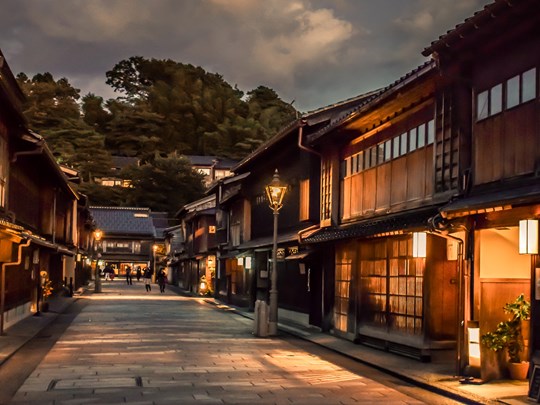 Rue typiquement japonaise à Kanazawa