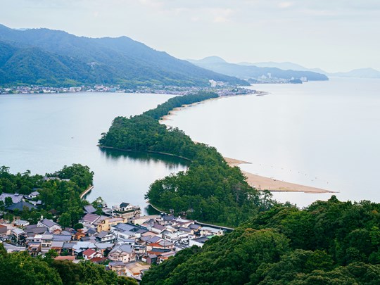Le panorama splendide de Amanohashidate