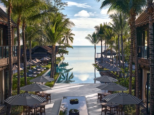 La magnifique vue depuis le Kimpton Kitalay Samui