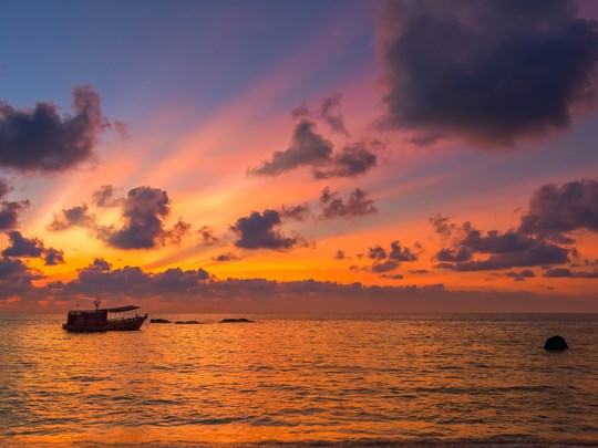 Coucher de soleil inoubliable 