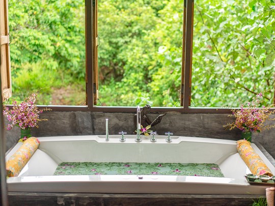 Moment détente au spa de l'hôtel