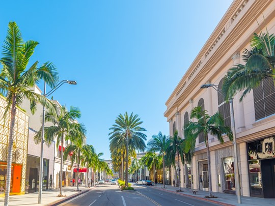 Beverly Hills et ses boutiques de luxe