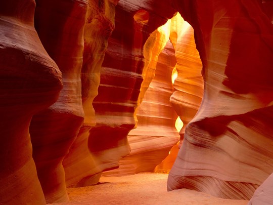 Les entrailles sinueuses d'Antelope Canyon