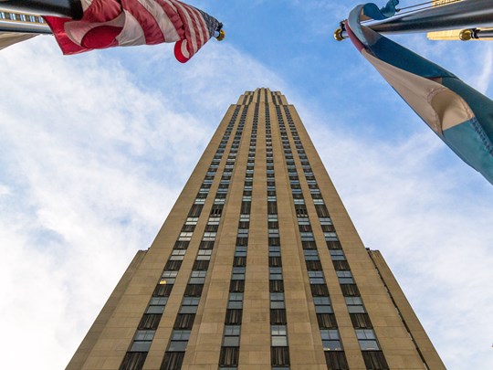 Observez la ville du sommet du Rockefeller Center