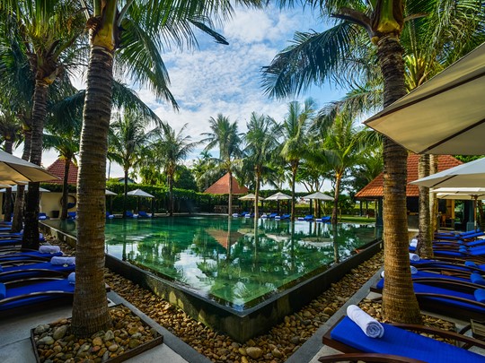 La belle piscine de l'Anantara Hoi An Resort