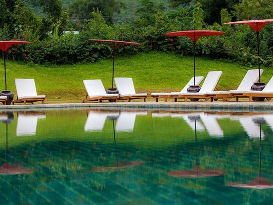 La piscine de la Villa Inle Resort