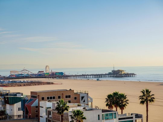 La plage de Santa Monica et son Pier