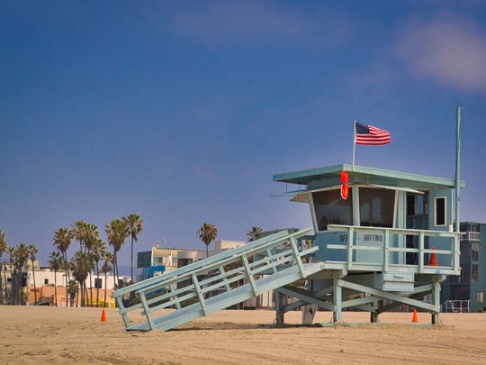 Les mythiques cabanes de sauveteurs de Venice Beach