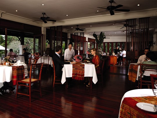 Restaurant Phou Savahn de l'hôtel La Résidence Phou Vao à Luang Prabang