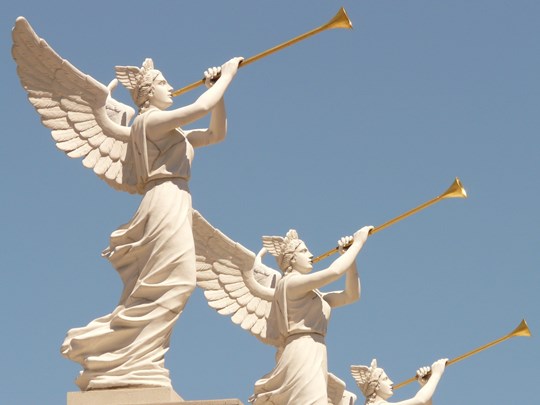 Les statues des chérubins du Caesars Palace 