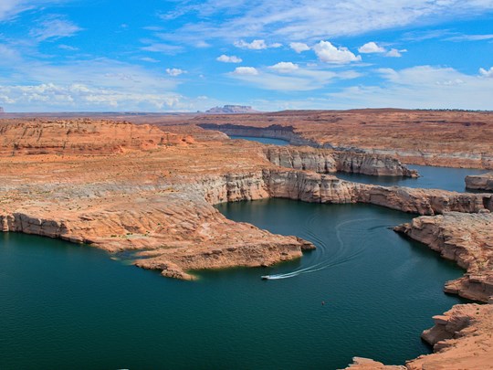 Le lac Powell et ses méandres