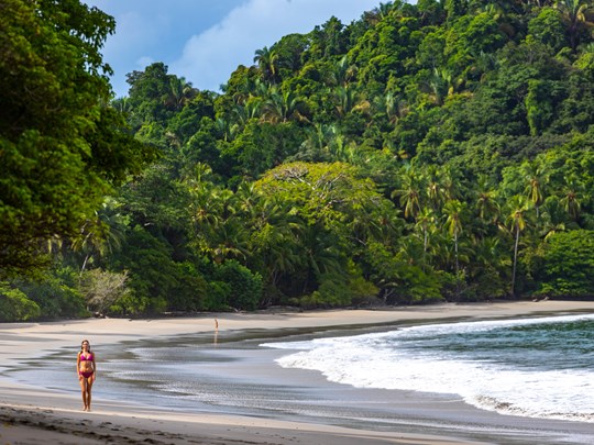 Balade sur la plage de Manuel Antonio