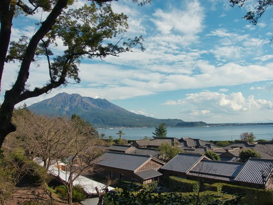 L'environnement de Kagoshima, entre mer et volcan