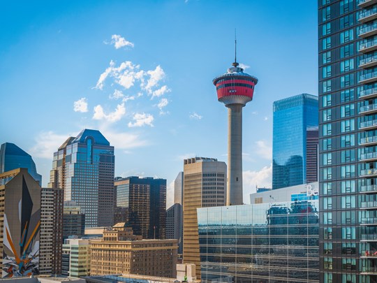 Vue sur la célèbre Calgary Tower