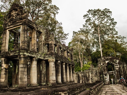 Visite de Preah Khan au Cambodge