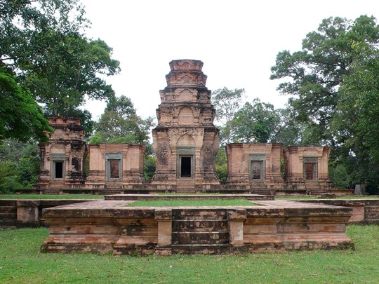 Vue de temple de Prasat Kravan au Cambodge