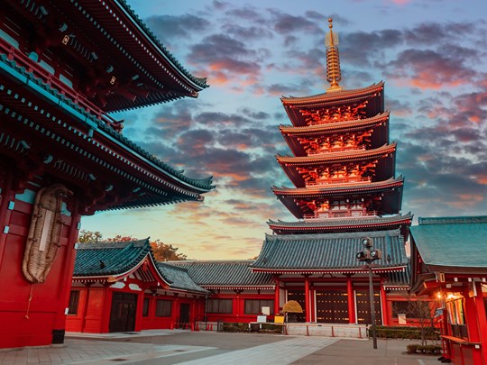 Le traditionnel Temple Senso-ji