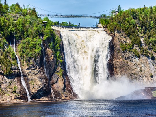 Les spectaculaires Chutes Montmorency