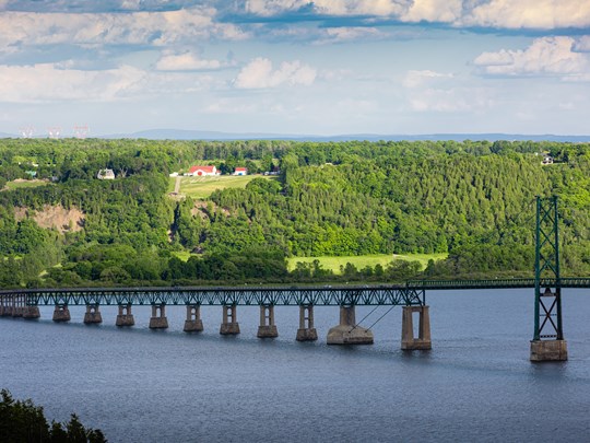 Le fleuve Saint-Laurent face à l'Île d'Orléans