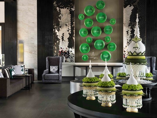 Le lobby de l'hôtel