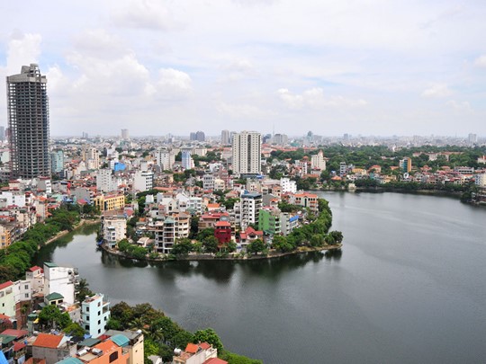 Vue de la ville de Hanoi au Vietnam