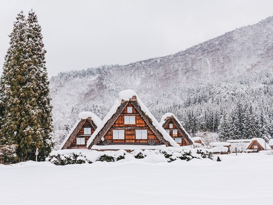 L'hiver à Shirakawa go