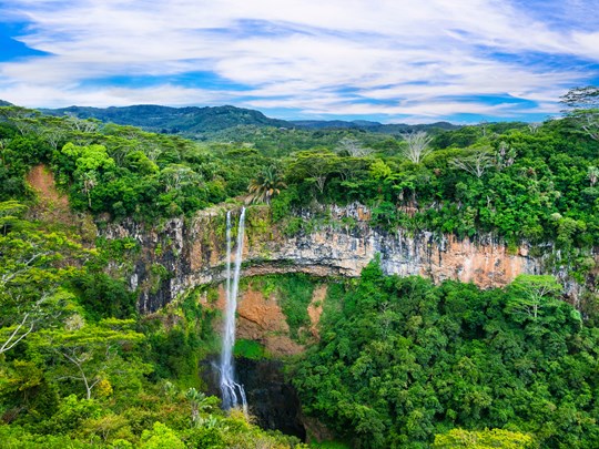 Les impressionnantes cascades de la région de Chamarel
