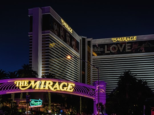 Le fameux hôtel The Mirage de Las Vegas