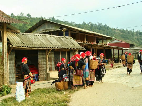 Visite du village de Ta Phin à la rencontre des Hmong Noirs et des Dao Rouges