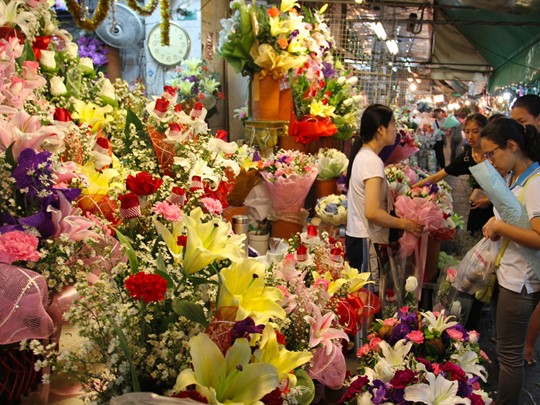 Le fameux marché aux fleurs (Pak Klong Talat) de Bangkok