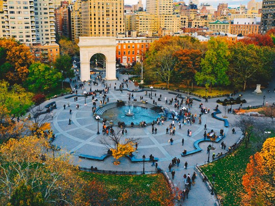 Washington Square Park au cœur de Greenwich Village