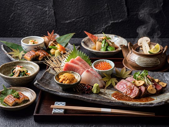 Une cuisine kaiseki raffinée autour des produits de saison