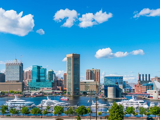 Visitez la célèbre ville Baltimore