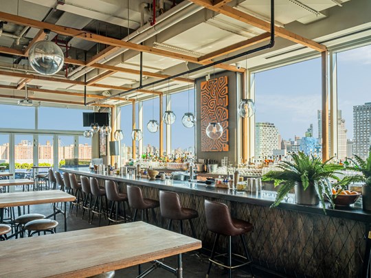 Bar du rooftop Mr Purple