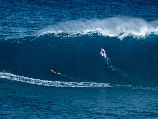 Pagayer vers la légende : Jaws, Hawaï